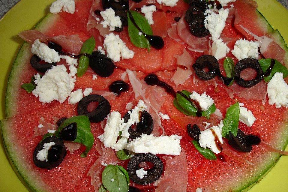 Wassermelonenpizza