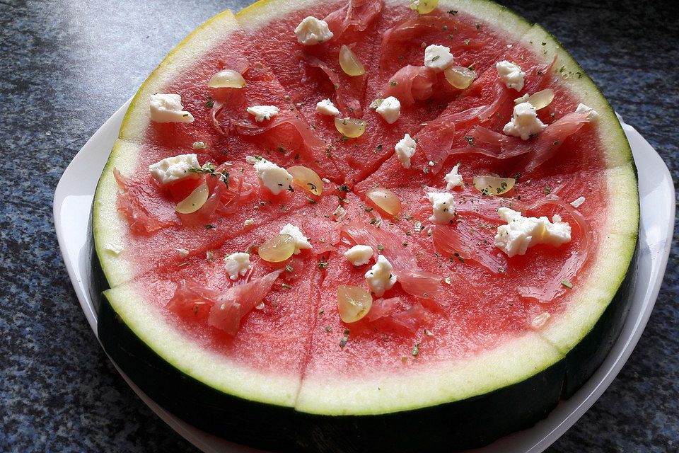 Wassermelonenpizza