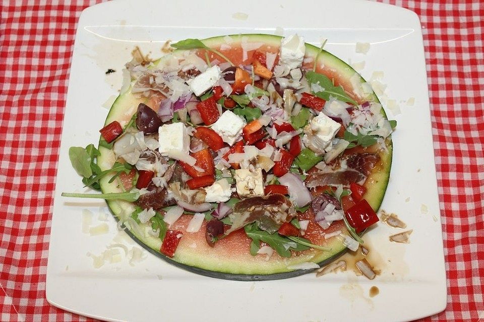 Wassermelonenpizza