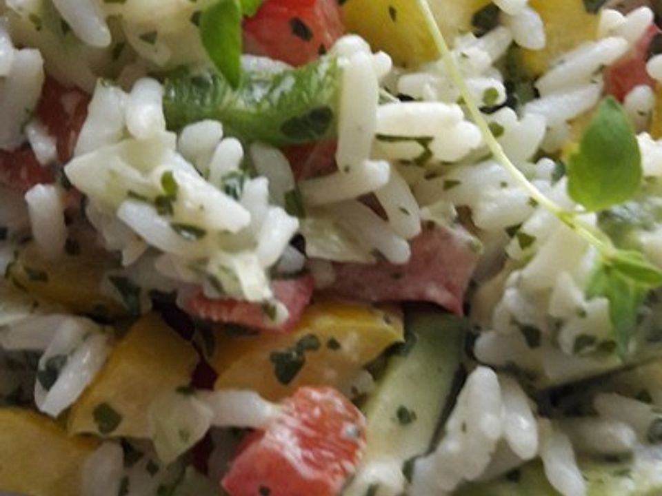 Reissalat mit Paprika und Avocado von kochtrog| Chefkoch