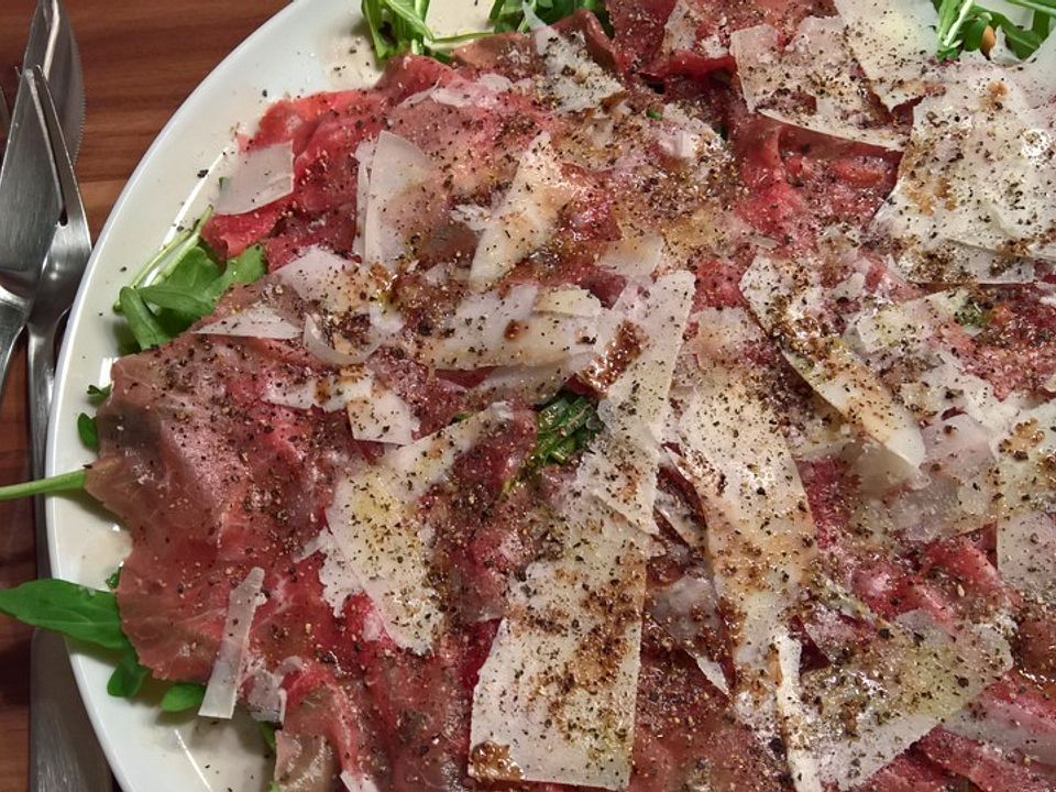 Rinder-Carpaccio mit Rucola von mBuescher| Chefkoch