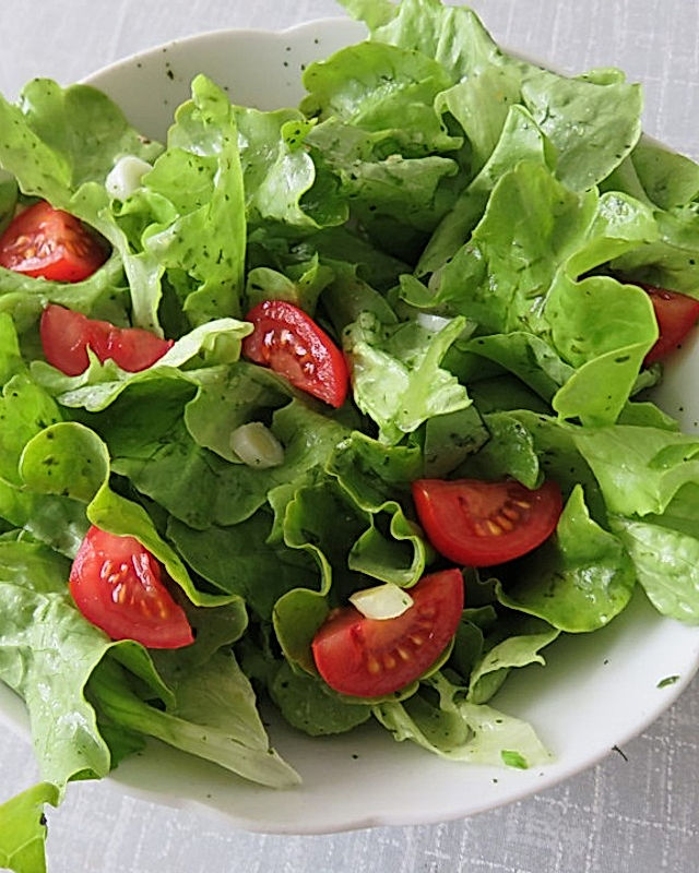 Eichblattsalat ohne Zwiebeln