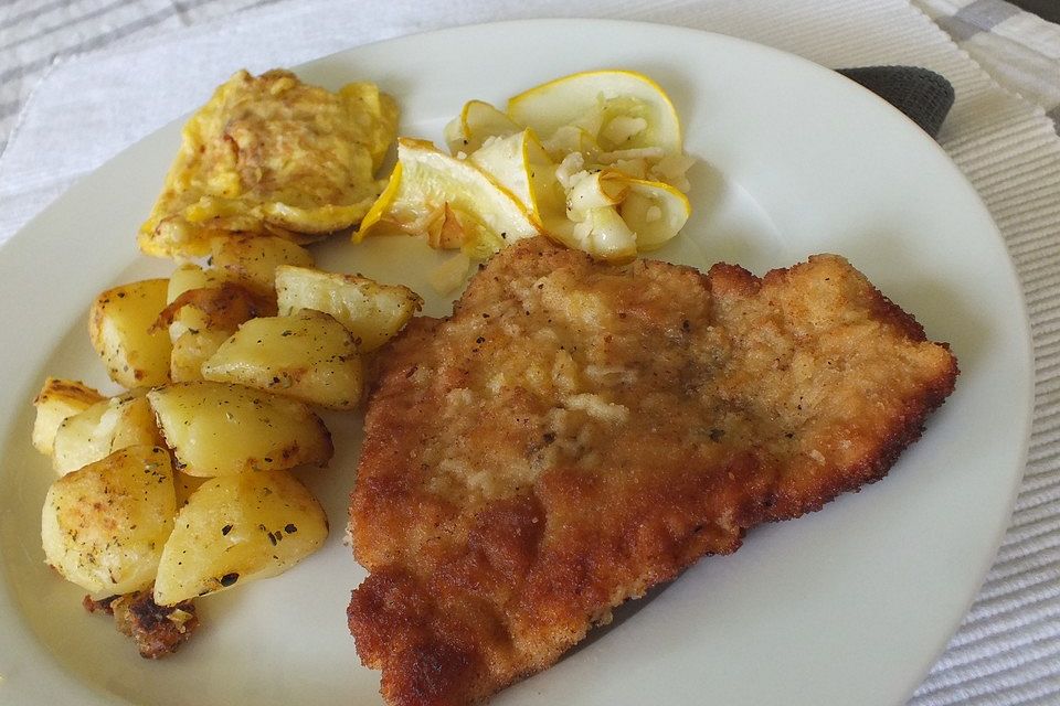 Perfektes Schnitzel aus dem Ofen