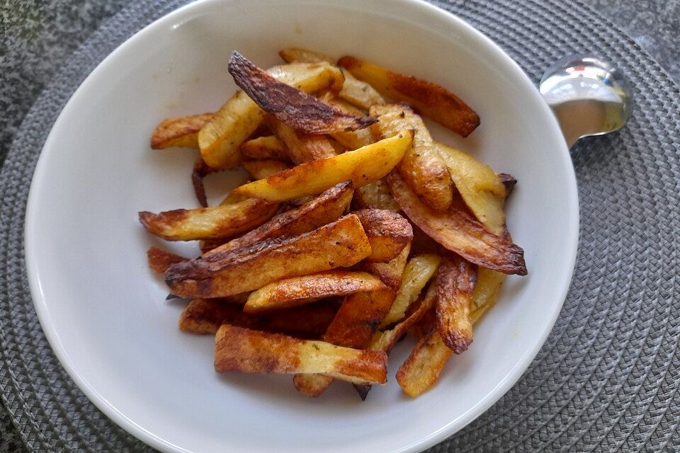 Pommes aus dem Backofen ohne Fett