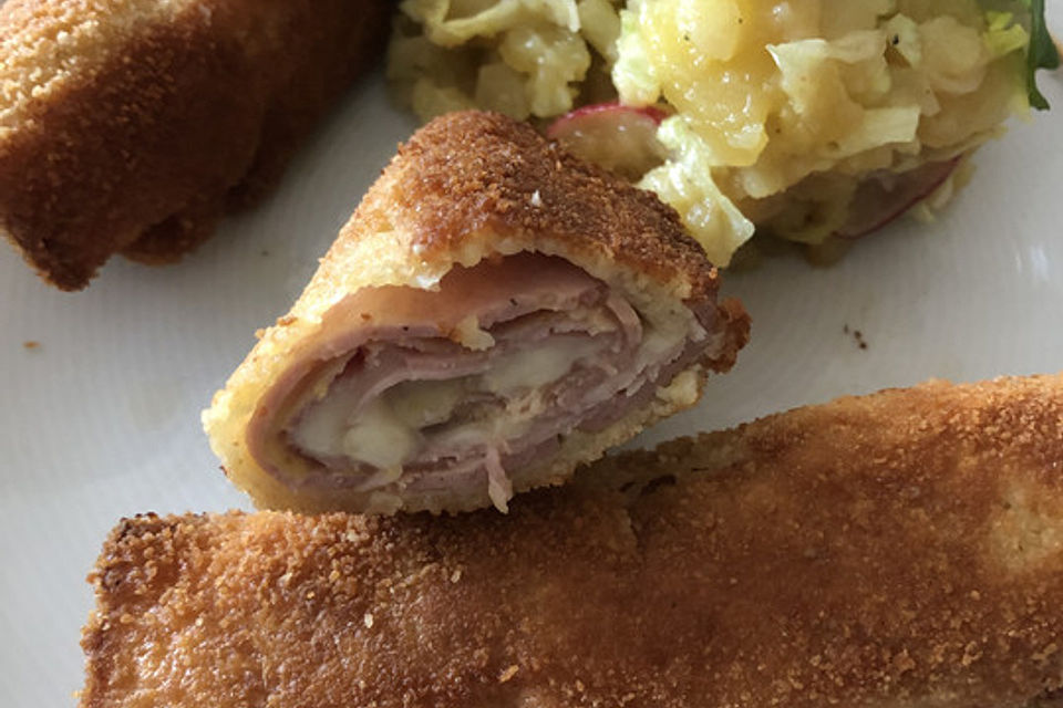 Leberkäse-Cordon-bleu-Rouladen