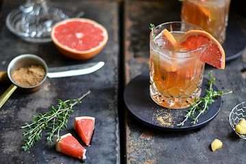 Grapefruit Eistee Mit Ingwer Und Thymian Von Tinepottlecker Chefkoch 