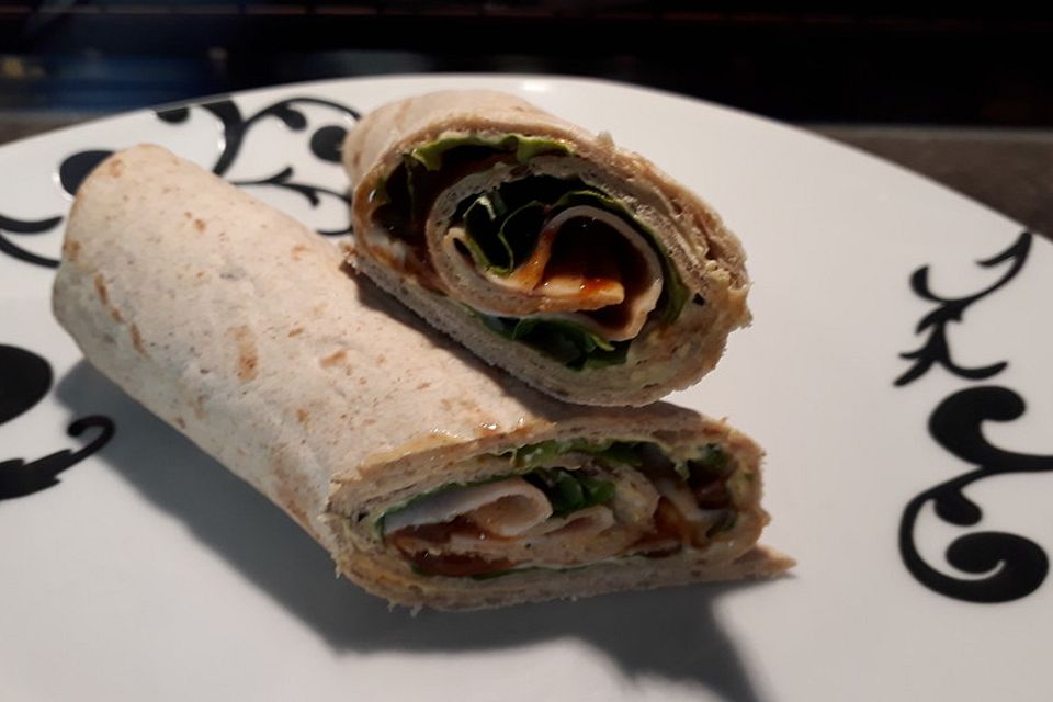 Indisch interpretierte Wraps