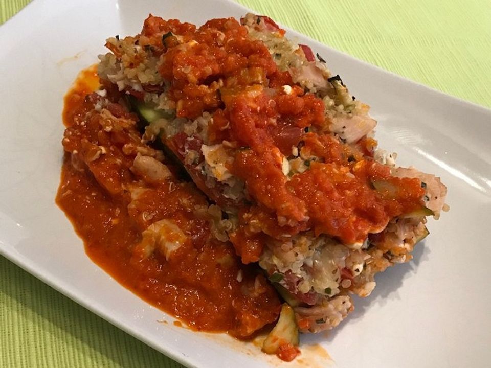 Zucchini überbacken mit Quinoa von Kiera80| Chefkoch