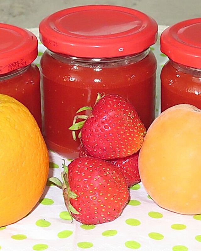Erdbeer-Aprikosen-Marmelade