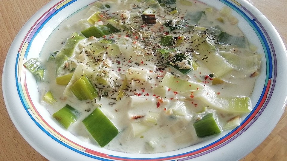 Vegetarische Lauch Kase Suppe Von Gh0stshell Chefkoch