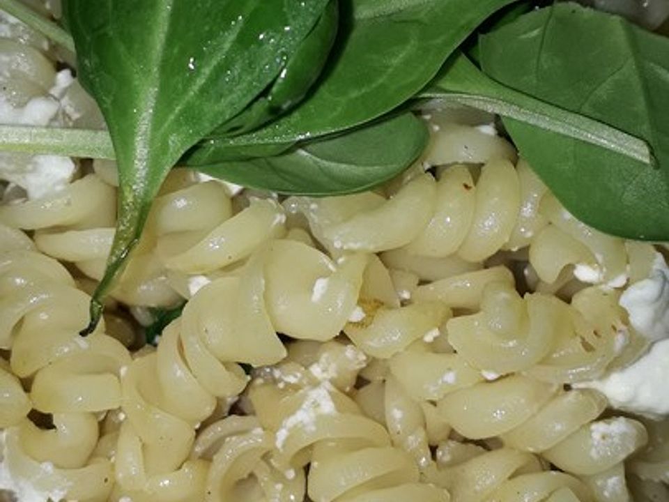 Schnelle Spinat-Nudel-Pfanne| Chefkoch