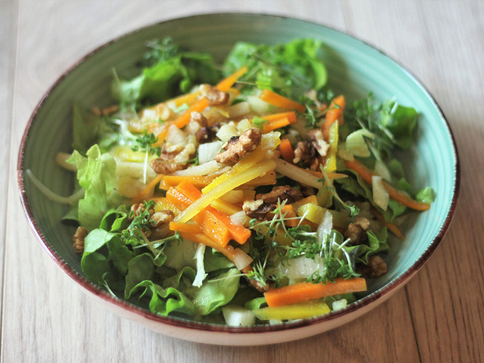 Herbstsalat mit Trüffelöl - Vinaigrette von chnobli| Chefkoch