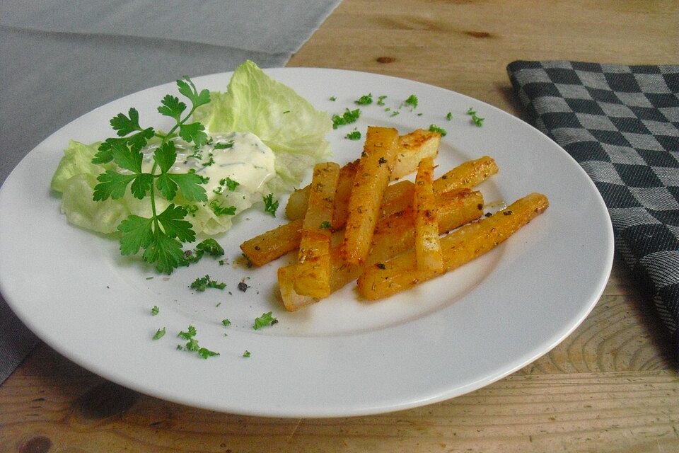 Kohlrabi-Sticks mit Ras el Hanout