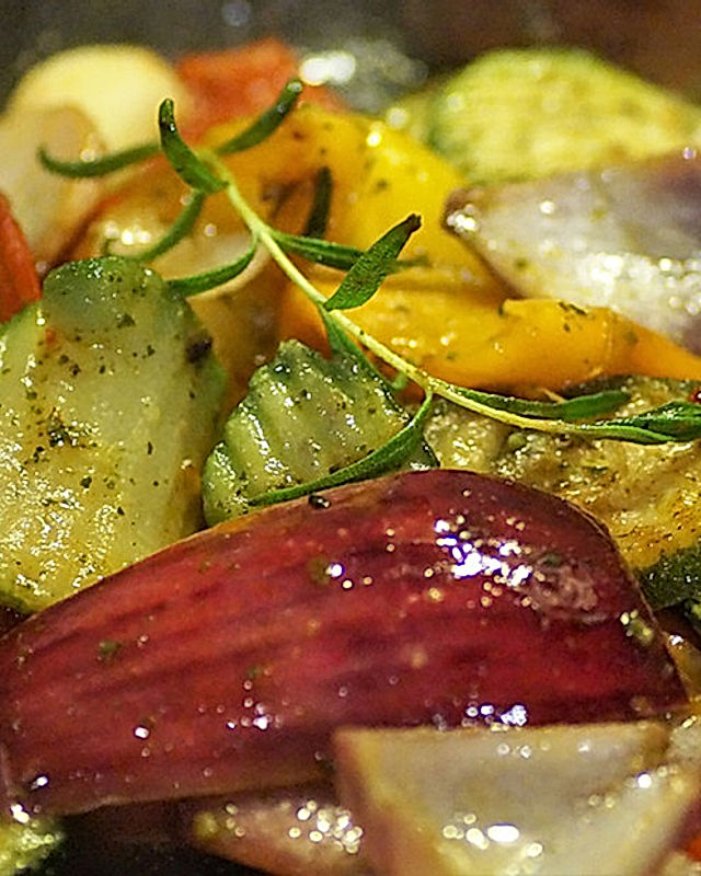 Paprika-Zucchini-Gemüse