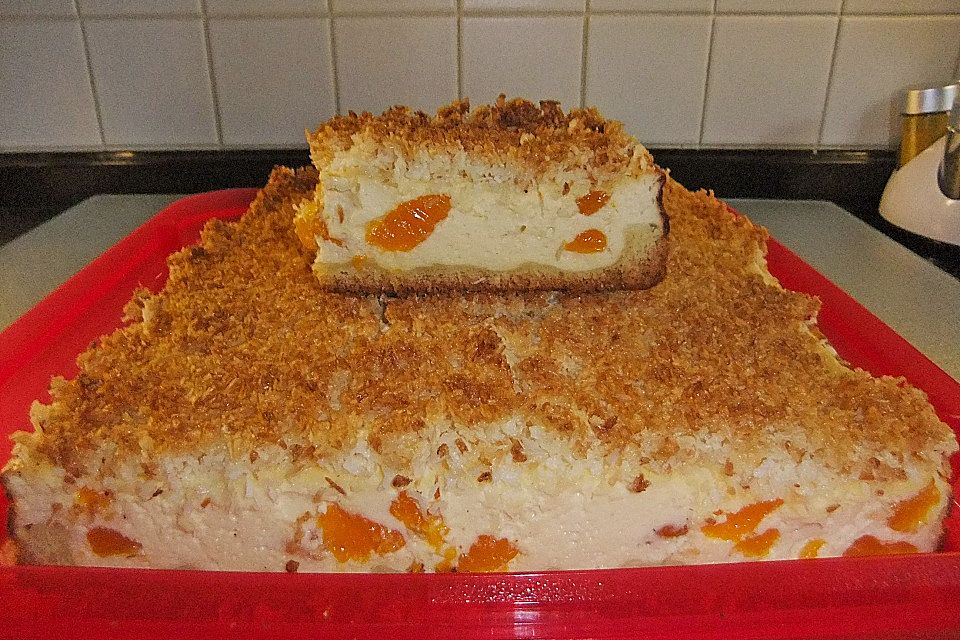 Mandarinenkuchen mit Quark und Kokos