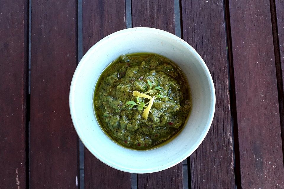 Kresse-Zitronen-Pesto