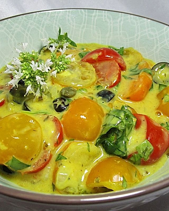 Kirschtomaten-Oliven-Ragout