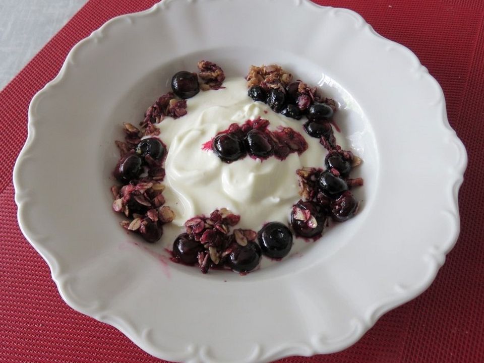 Heidelbeergröstl auf Joghurt von Juulee| Chefkoch