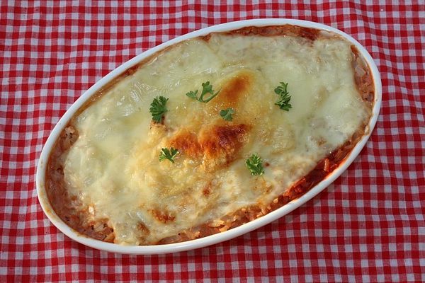 Überbackener Reis in Tomatensoße von Haubndauchersschatzi | Chefkoch