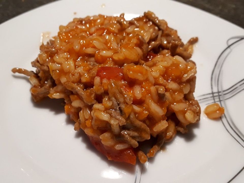 Reispfanne mit Gemüse und Mett| Chefkoch