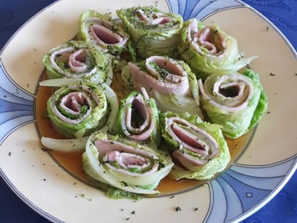 Salat - Schinken - Röllchen von Biene62| Chefkoch
