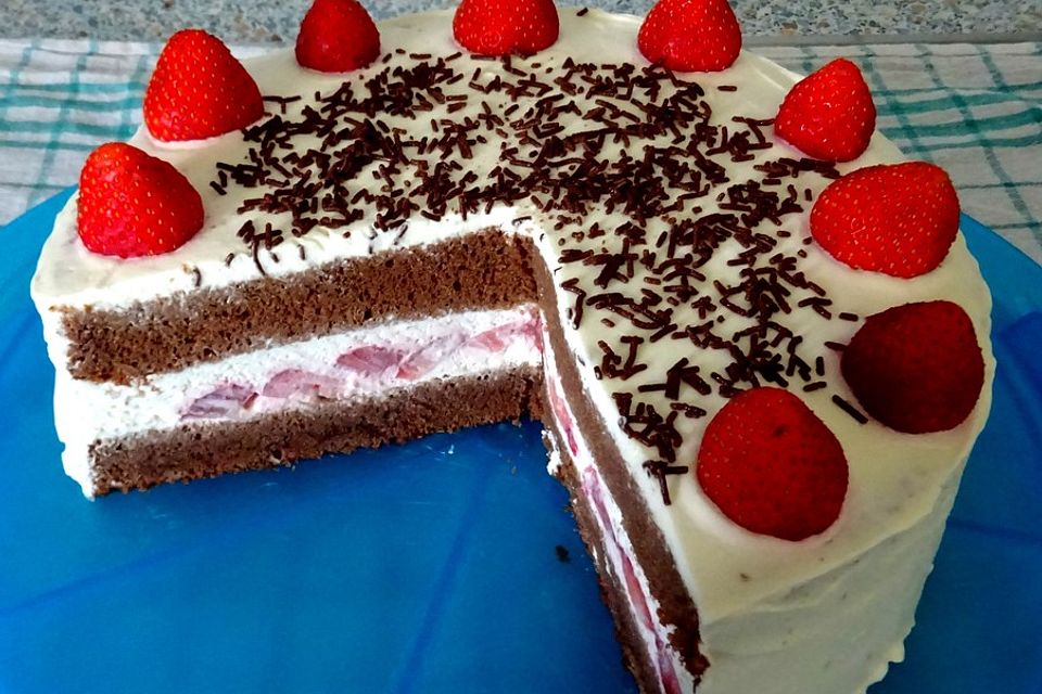 Erdbeertorte