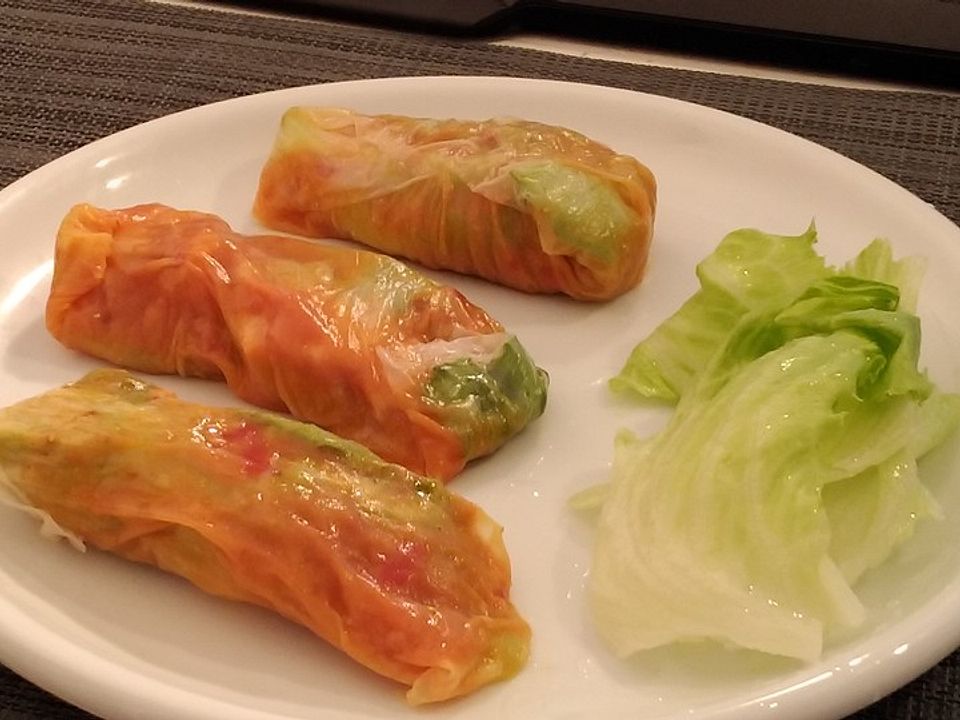 Sommerrollen Mit Lachs Steakpfeffer Und Sukiyaki Sosse Von Sdric Chefkoch