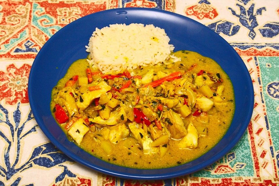 Indisches Fischcurry