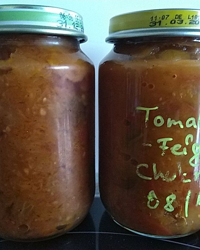 Einfaches Tomaten-Feigen-Chutney