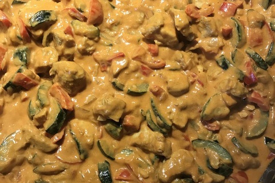 Gemüse-Hähnchen-Curry