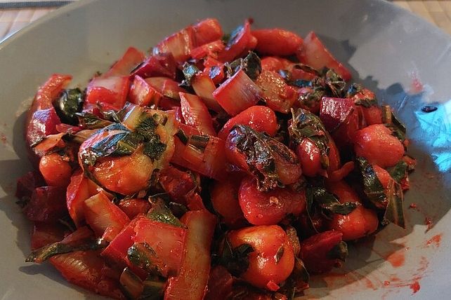 Gnocchi mit Rote Bete und Mangold von spirit82| Chefkoch Gnocchi mit Rote Bete und Mangold von spirit82| Chefkoch