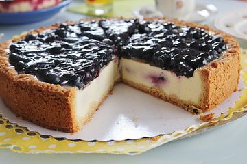 Blaubeer-Schmand-Pudding-Kuchen