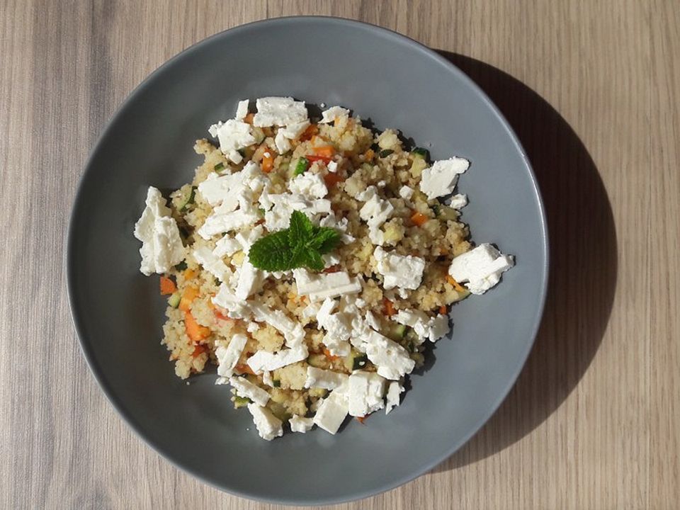 Zitrone-Minz-Couscous mit Feta und Gemüse von _Anna-| Chefkoch