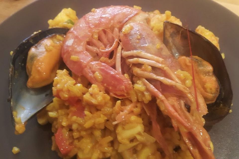 Meeresfrüchte - Paella