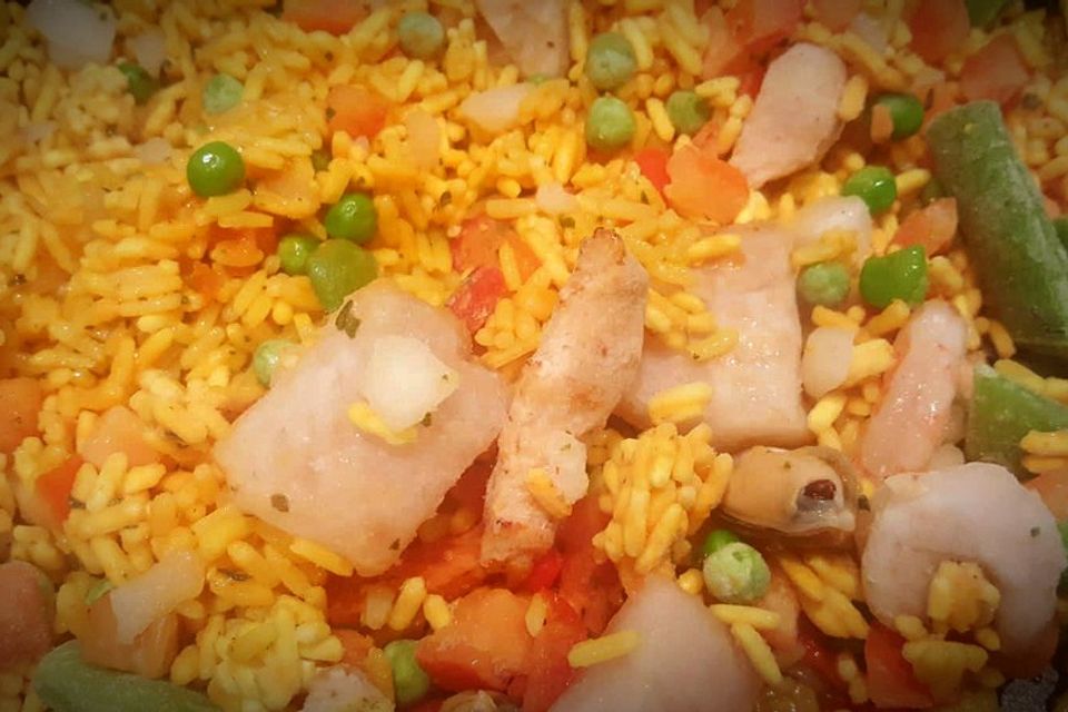 Meeresfrüchte - Paella