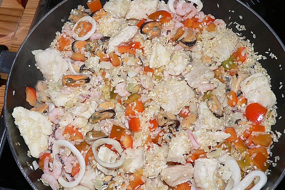 Meeresfrüchte - Paella