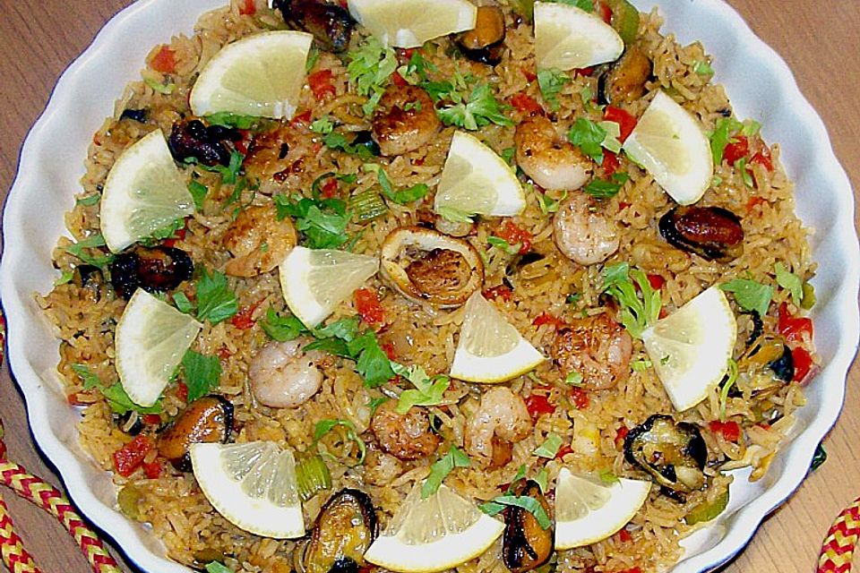 Meeresfrüchte - Paella