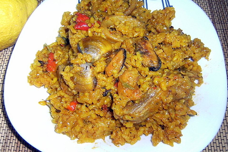 Meeresfrüchte - Paella