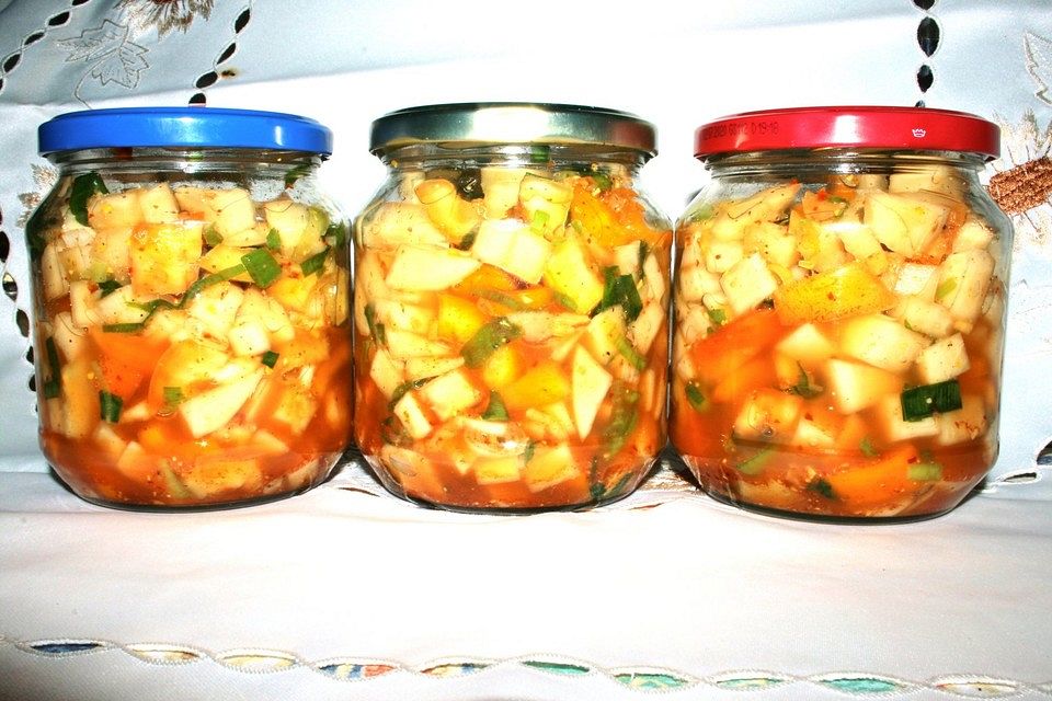 Tatuncas Rettichkimchi mit Paprikaschote und Bockshornklee