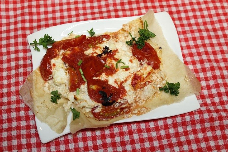 Tomaten-Feta-Päckchen