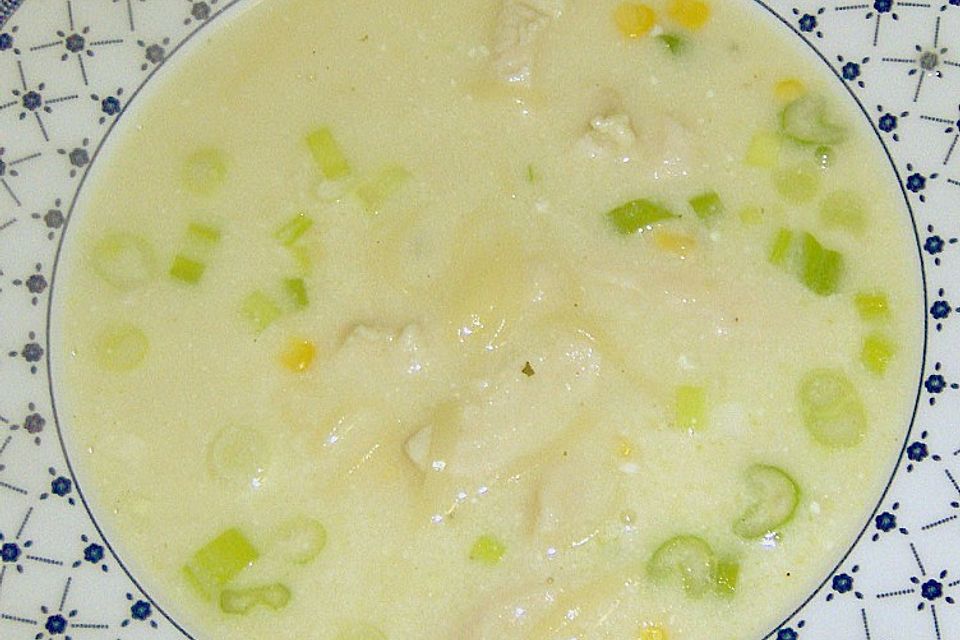 Hühnersuppe mit Mais