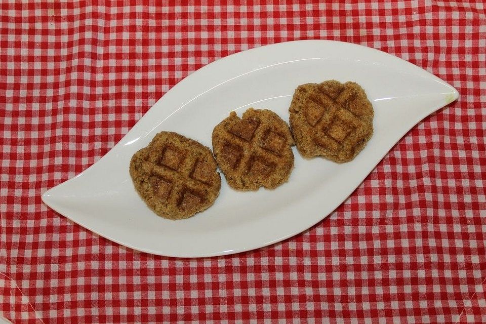 Waffelkekse, Waffelplätzchen, zerbrochene Herzen