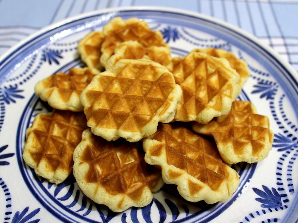 Waffelkekse, Waffelplätzchen, zerbrochene Herzen von ankleima| Chefkoch