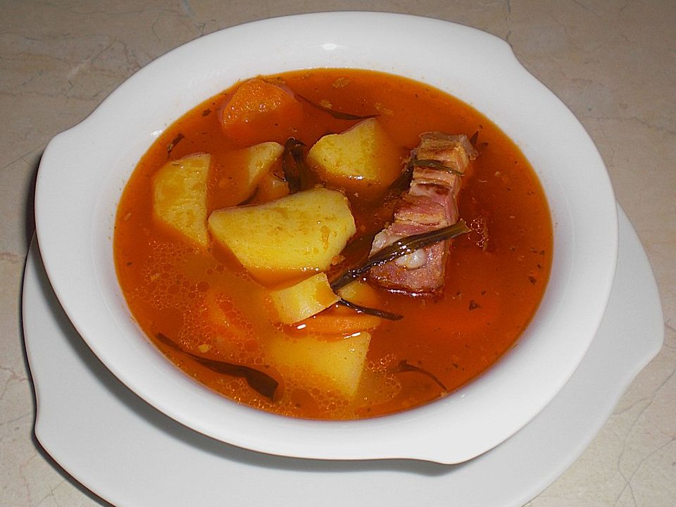 Kartoffelsuppe mit Fleisch von Bezwinger| Chefkoch