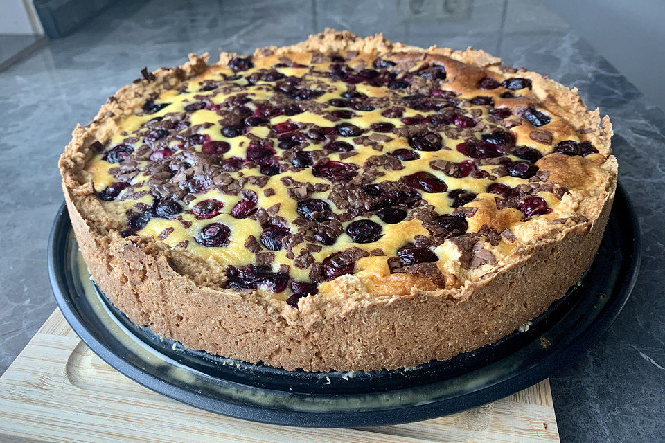 Glutenfreier Blaubeer-Schmand-Kuchen