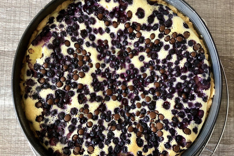 Glutenfreier Blaubeer-Schmand-Kuchen