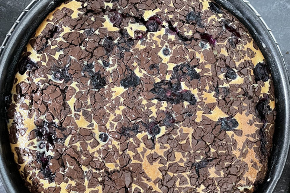 Glutenfreier Blaubeer-Schmand-Kuchen