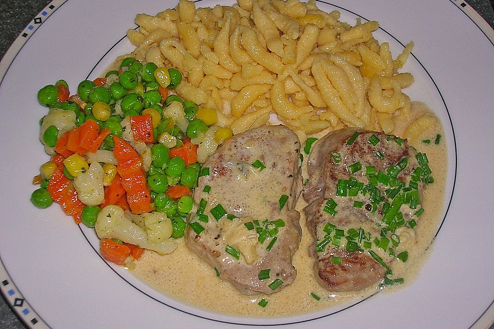 Schweinsfilet mit Gorgonzola