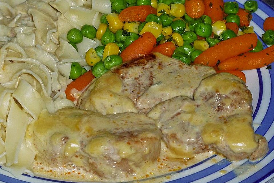 Schweinsfilet mit Gorgonzola