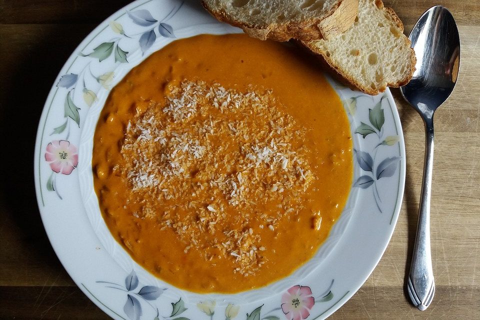 Krabben-Linsen-Suppe